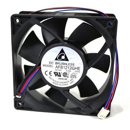 DELTA Delta 23-1238-21 120 x 120 x 38 mm. Ball Bearing Cooling Fan With 3-Pin Connector 23-1238-21